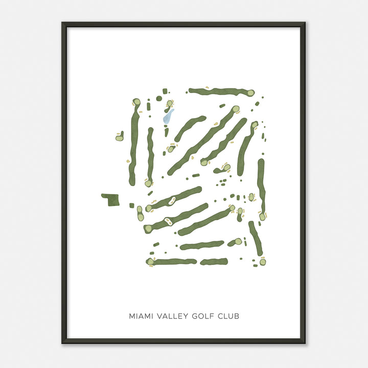 Print of Miami Valley Golf Club Modern Map