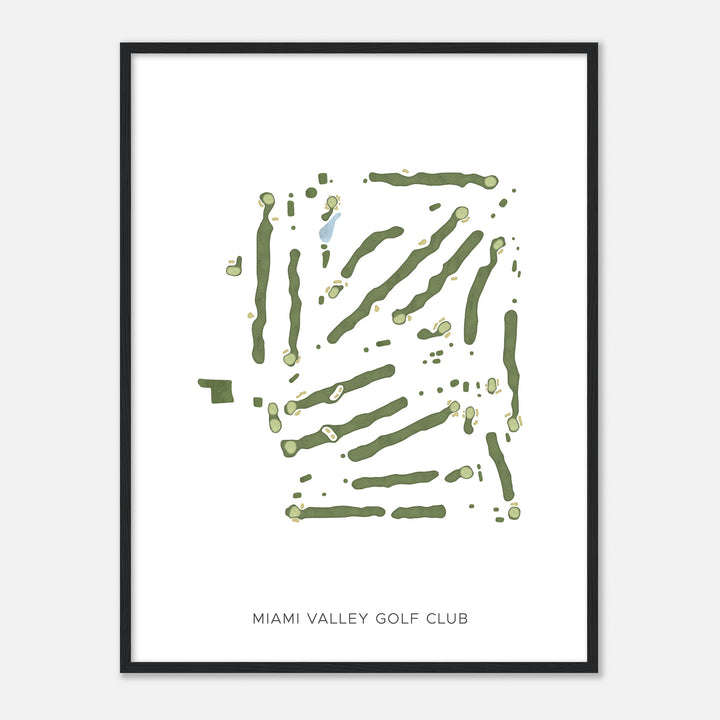 Print of Miami Valley Golf Club Modern Map