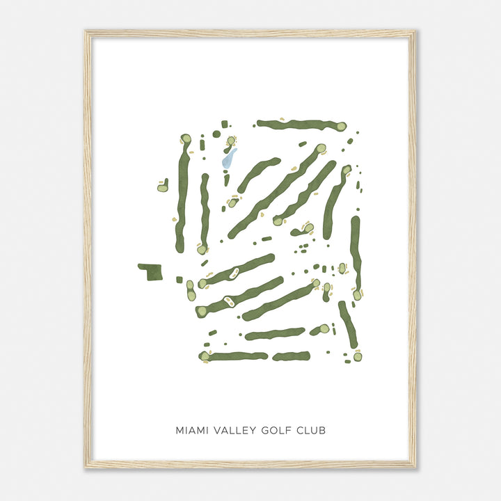 Print of Miami Valley Golf Club Modern Map