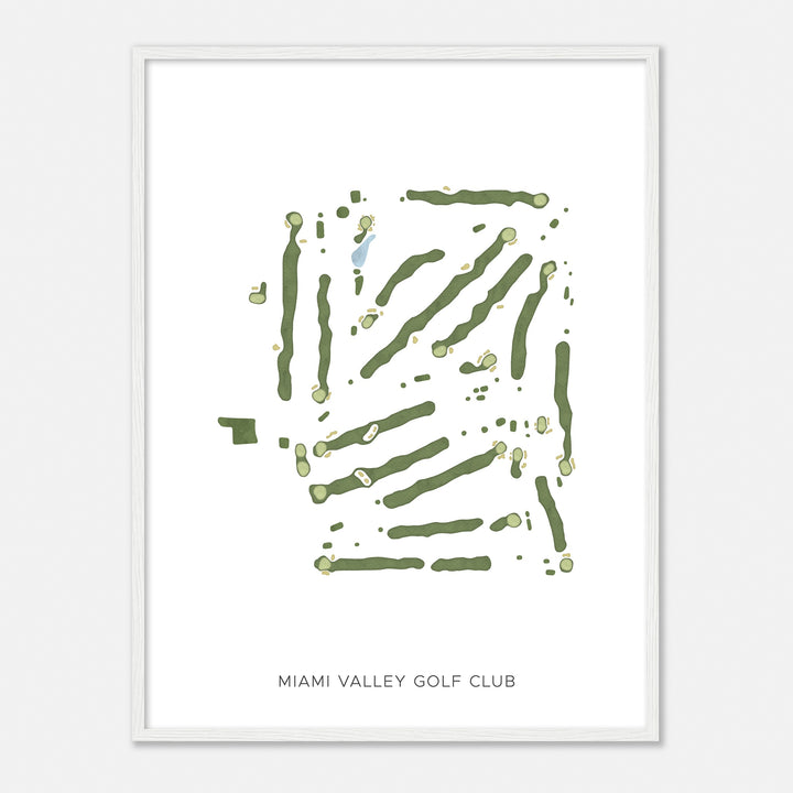 Print of Miami Valley Golf Club Modern Map