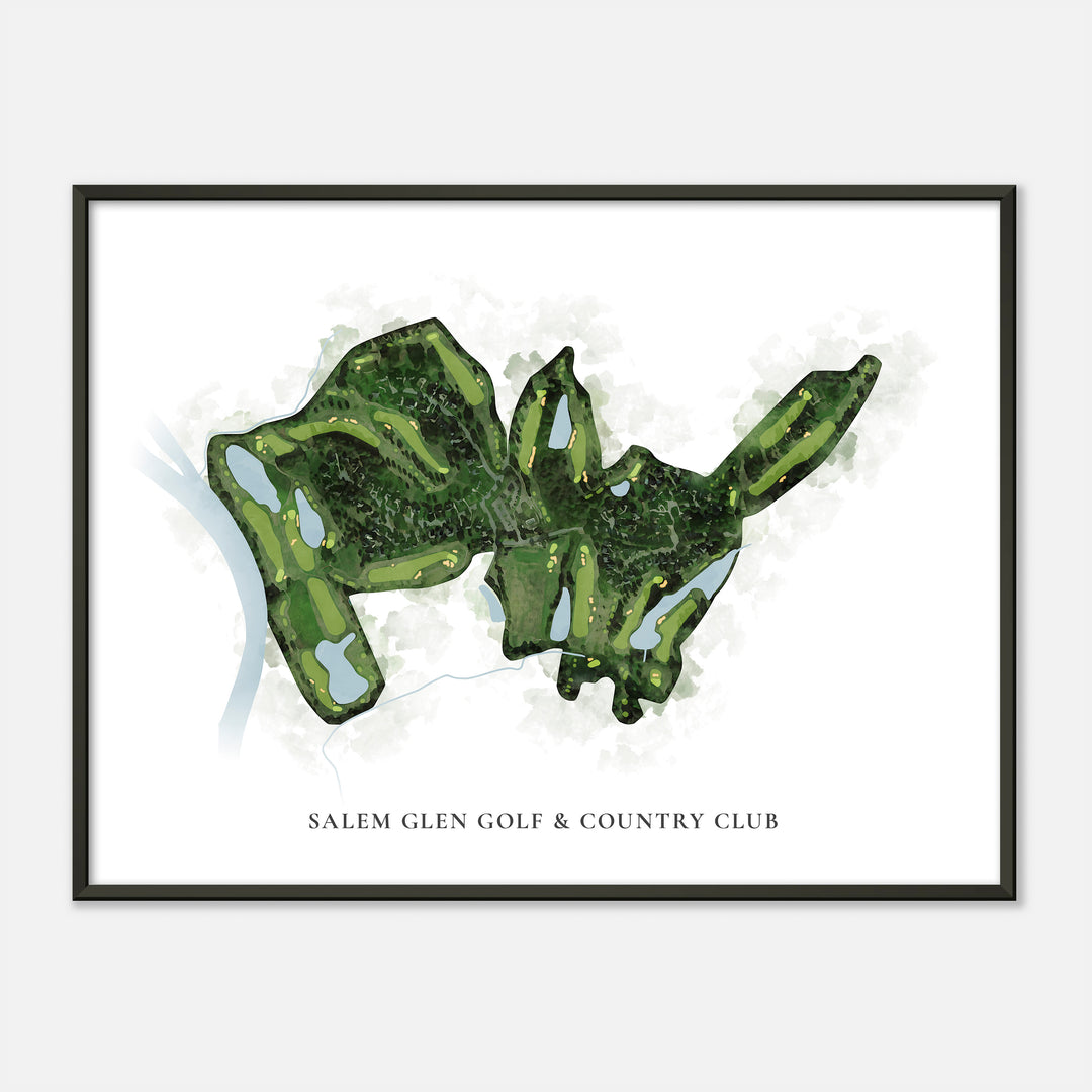 Print of Salem Glen Golf & Country Club Classic Map