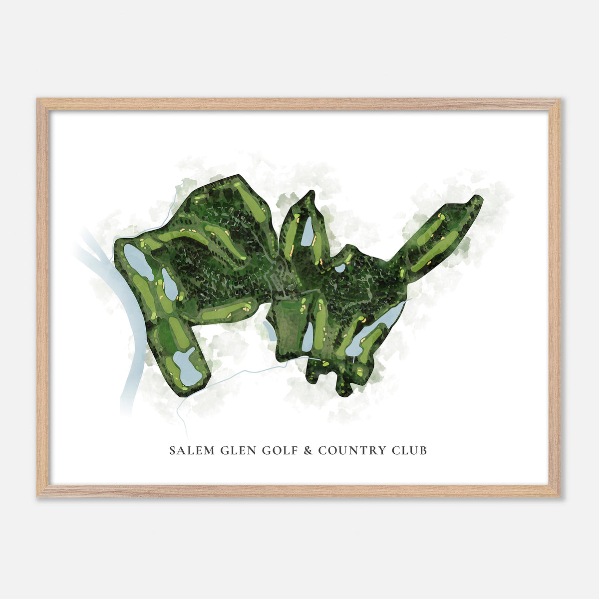 Print of Salem Glen Golf & Country Club Classic Map