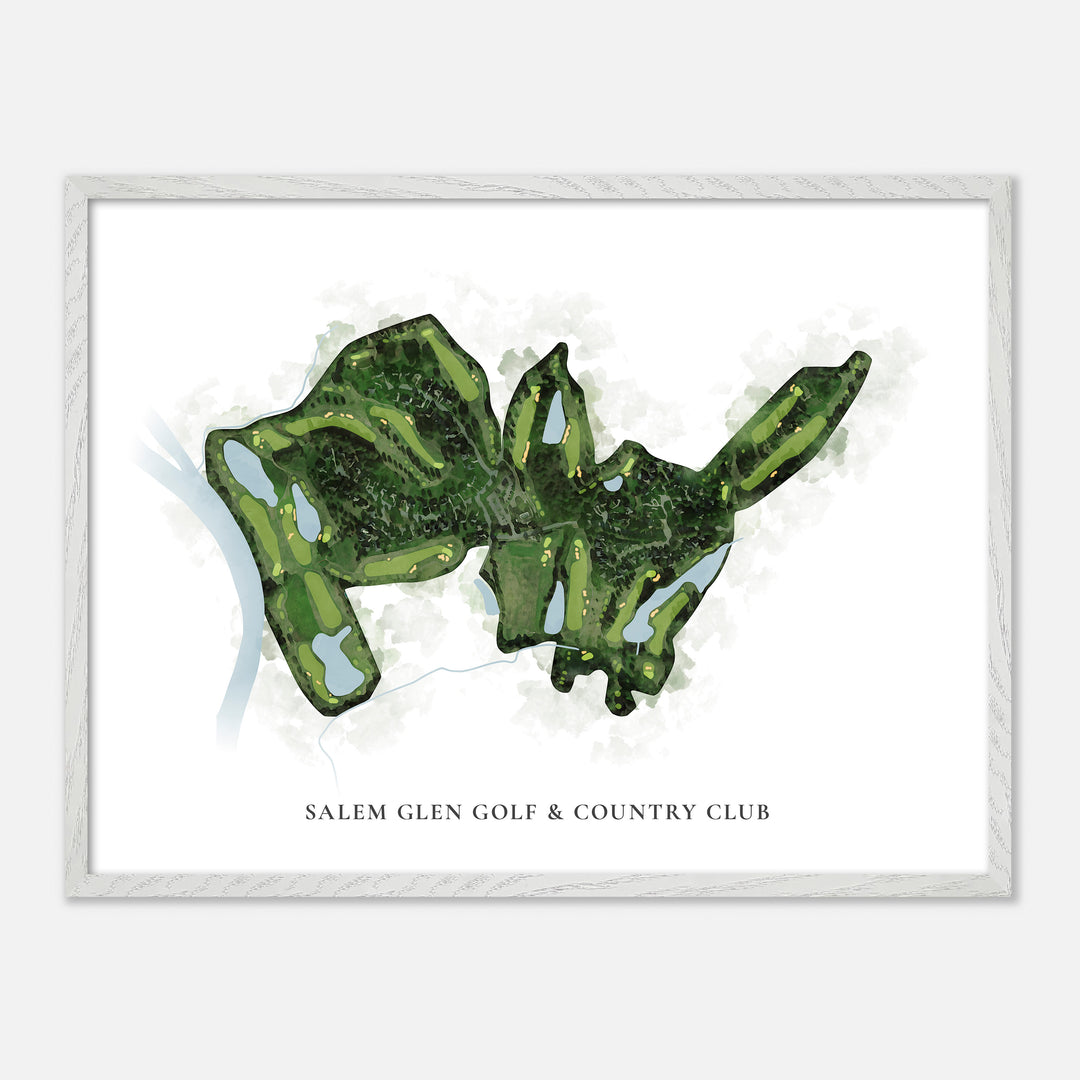 Print of Salem Glen Golf & Country Club Classic Map