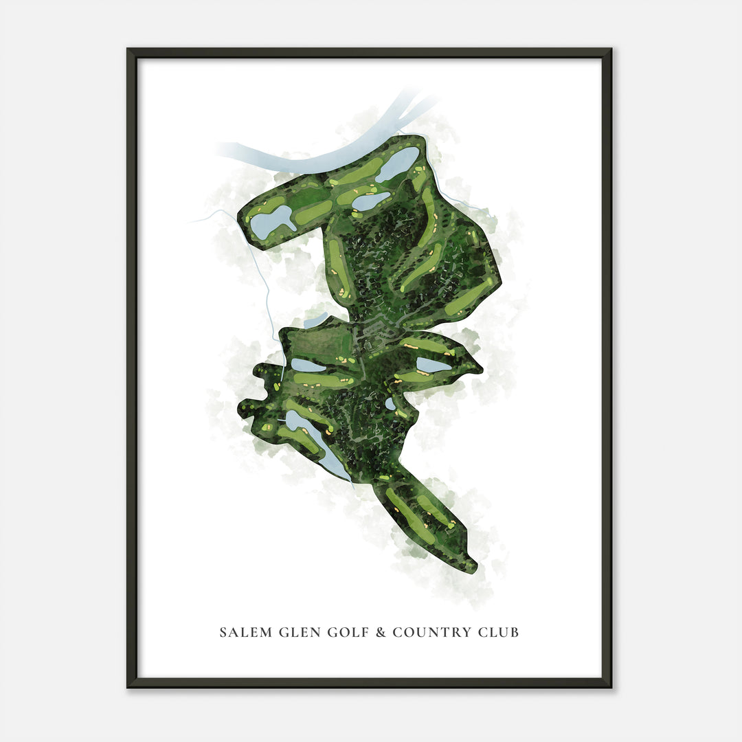 Print of Salem Glen Golf & Country Club Classic Map