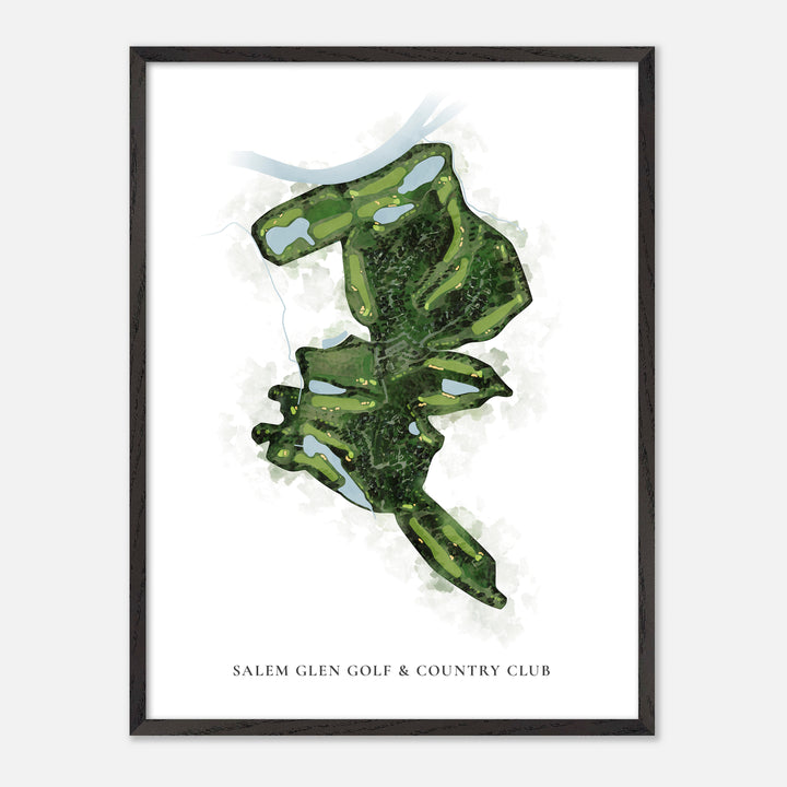 Print of Salem Glen Golf & Country Club Classic Map