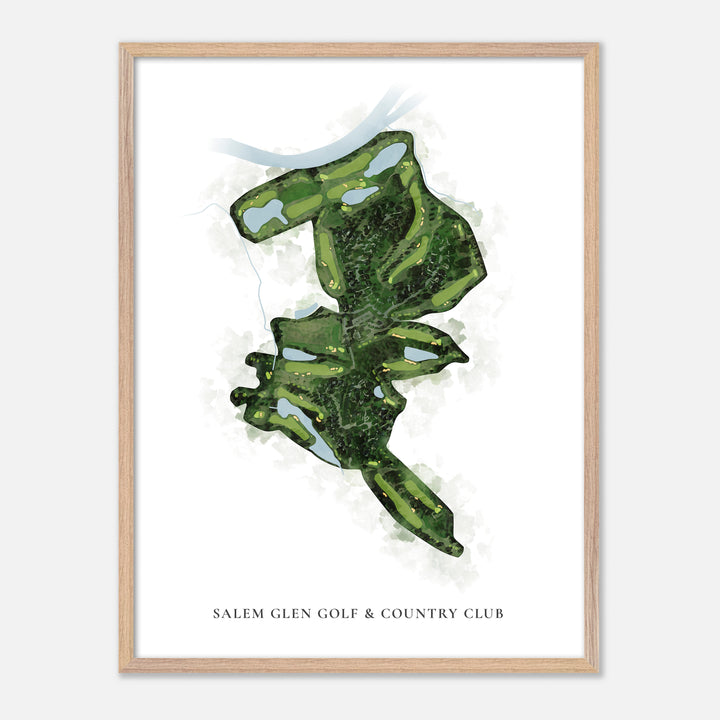 Print of Salem Glen Golf & Country Club Classic Map