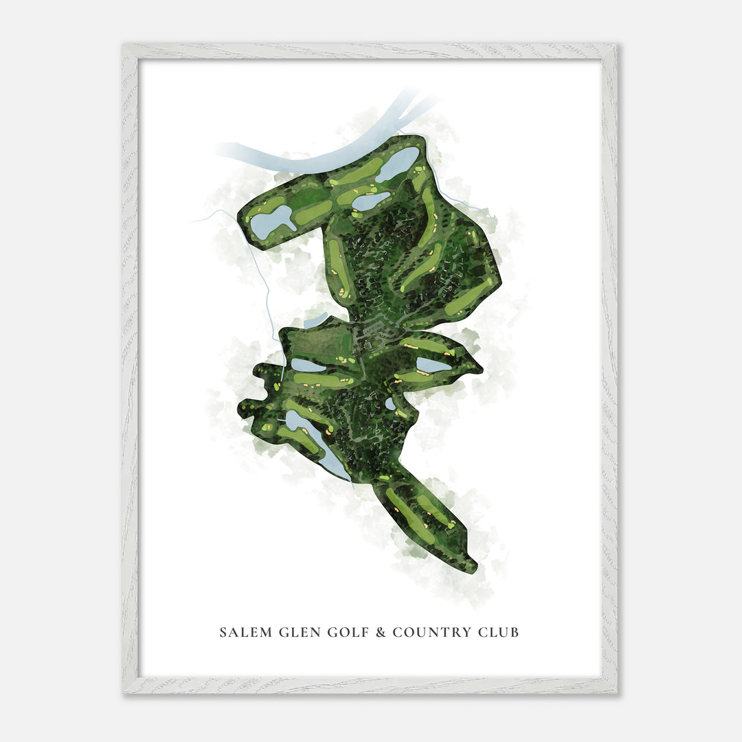 Print of Salem Glen Golf & Country Club Classic Map