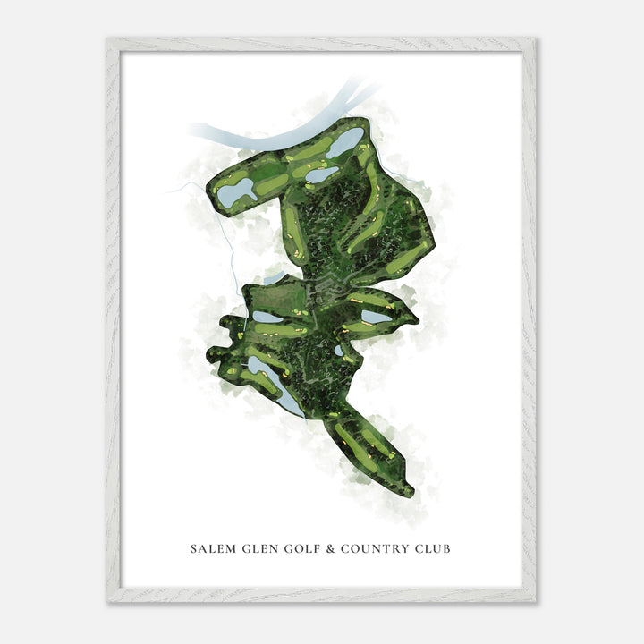 Print of Salem Glen Golf & Country Club Classic Map