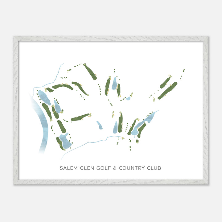 Print of Salem Glen Golf & Country Club Modern Map