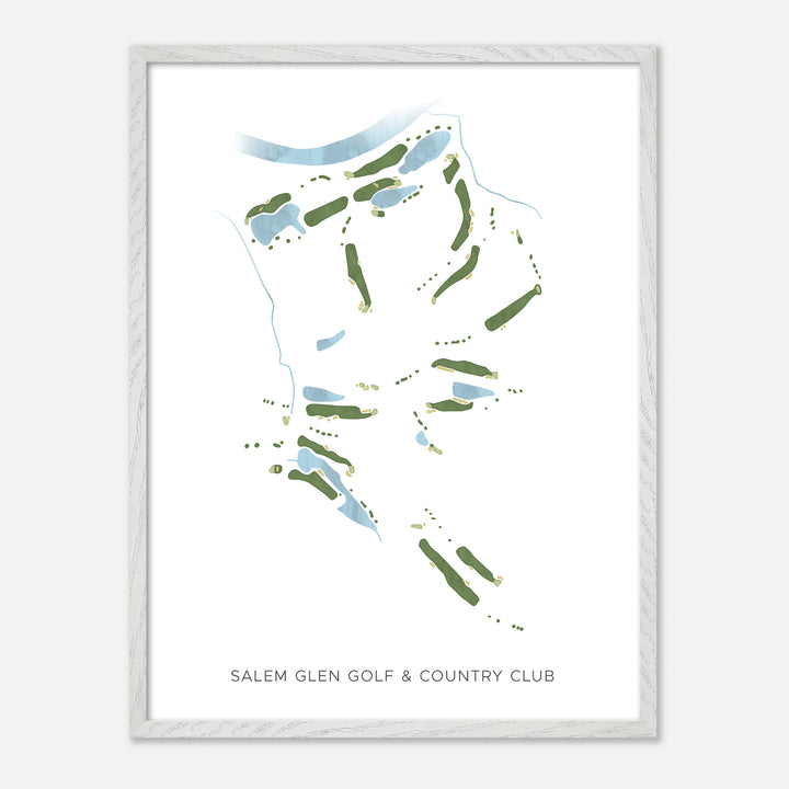 Print of Salem Glen Golf & Country Club Modern Map
