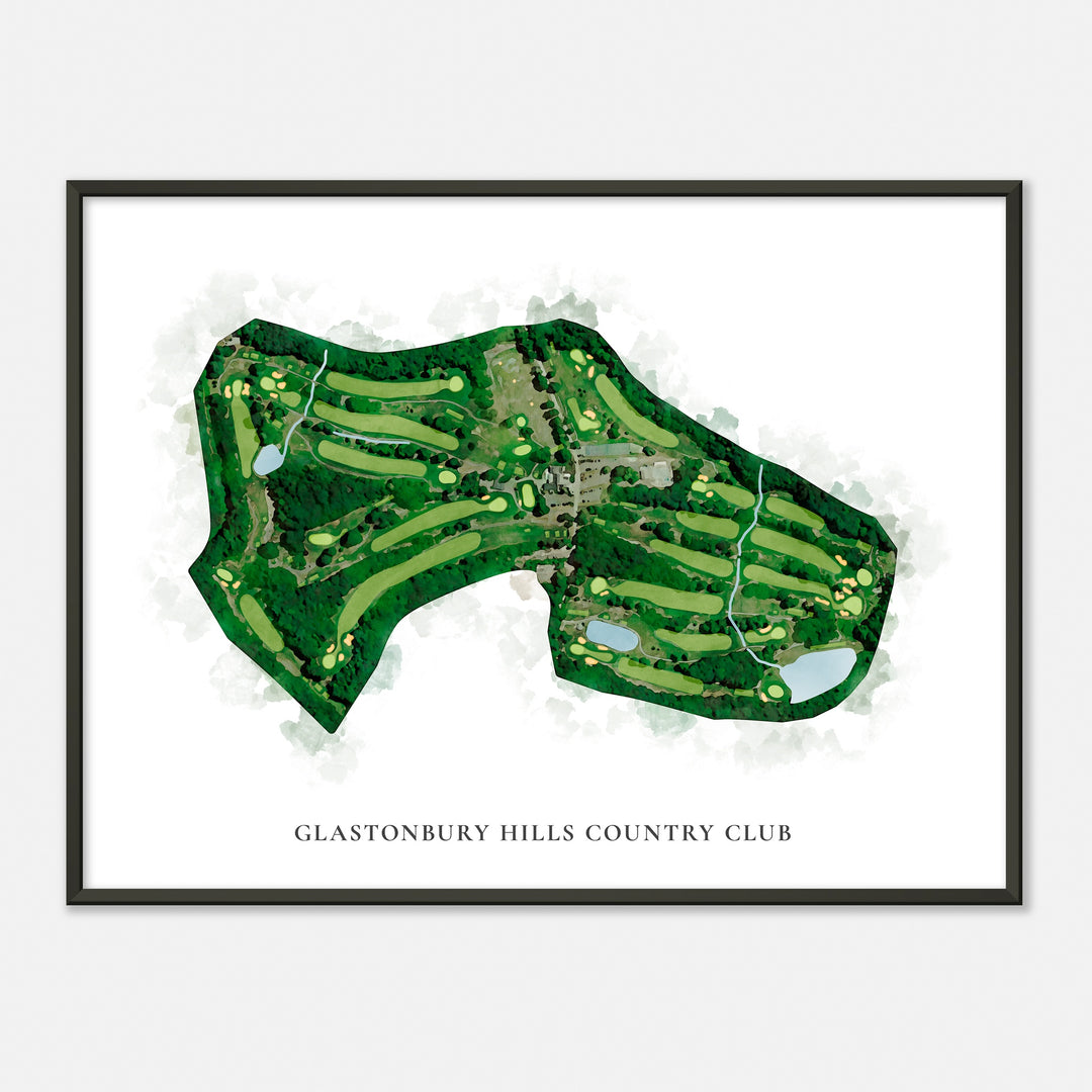 Print of Glastonbury Hills Country Club Classic Map