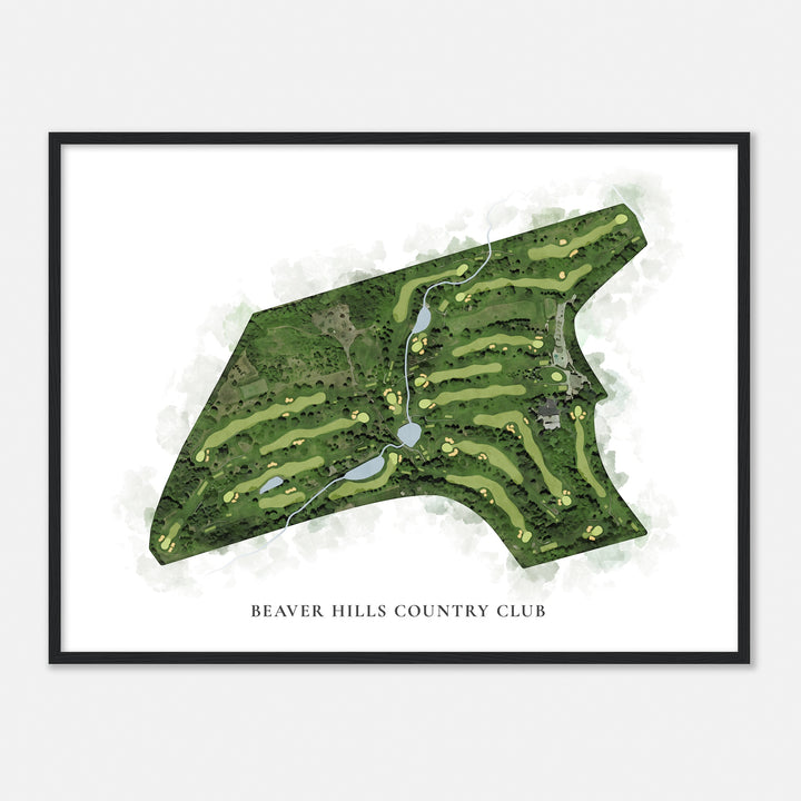 Print of Beaver Hills Country Club Classic Map