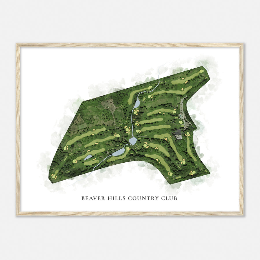 Print of Beaver Hills Country Club Classic Map