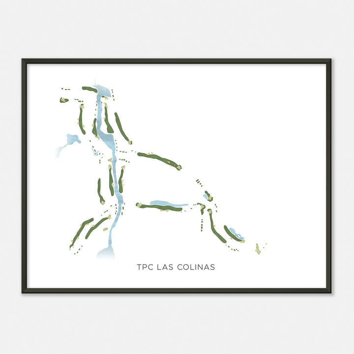 Print of Tpc Las Colinas Modern Map