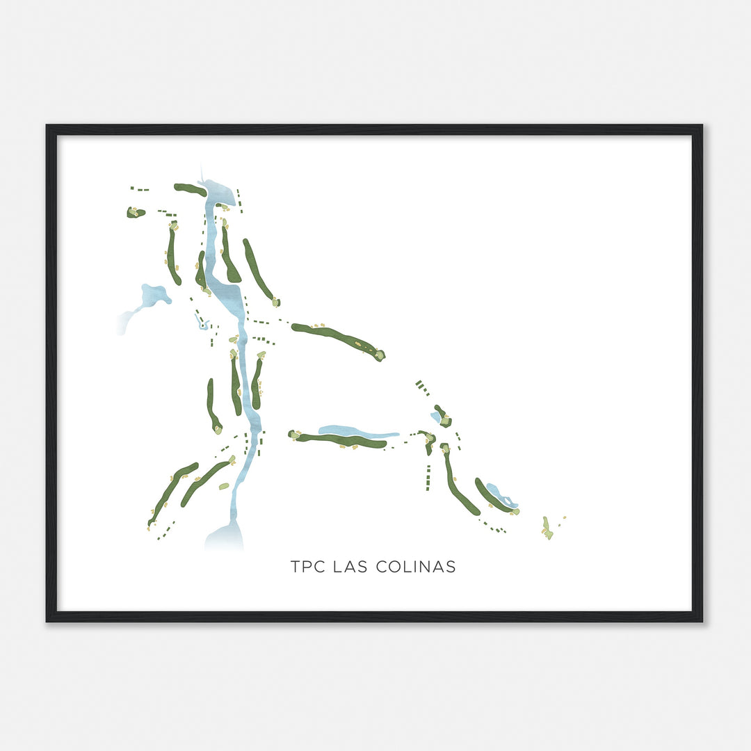 Print of Tpc Las Colinas Modern Map