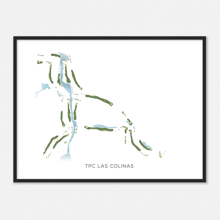 Print of Tpc Las Colinas Modern Map