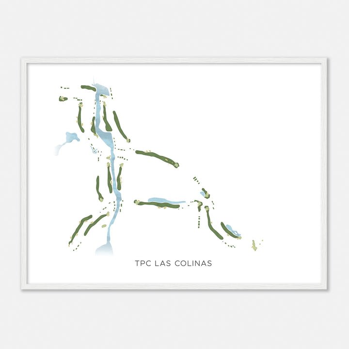 Print of Tpc Las Colinas Modern Map