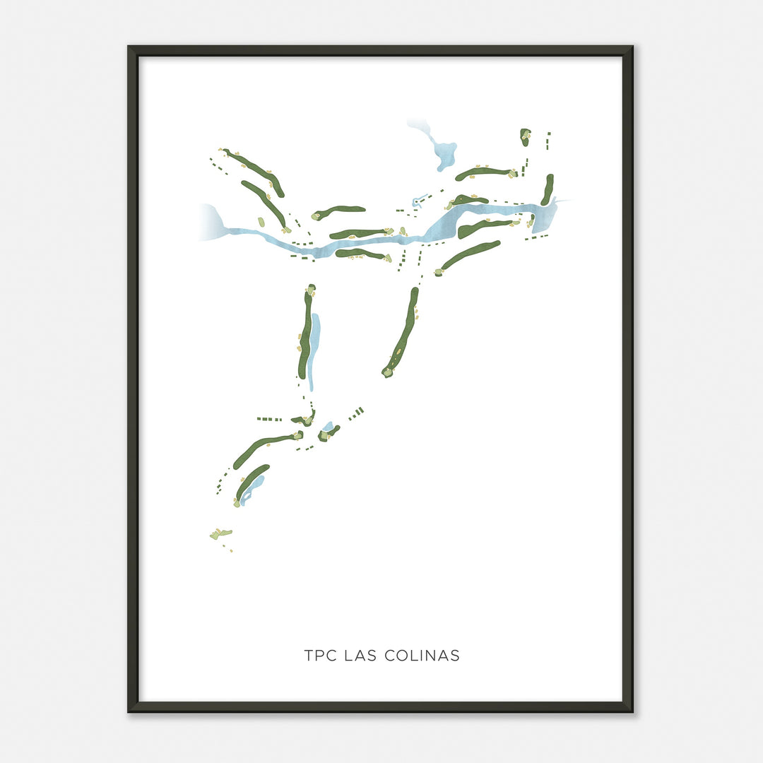 Print of Tpc Las Colinas Modern Map
