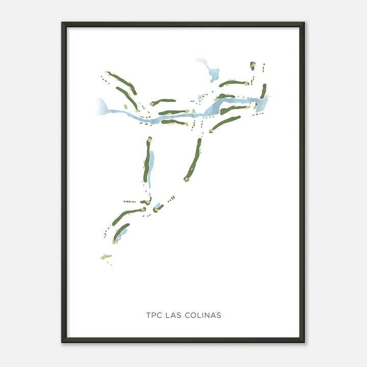 Print of Tpc Las Colinas Modern Map