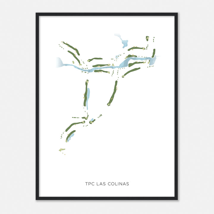 Print of Tpc Las Colinas Modern Map