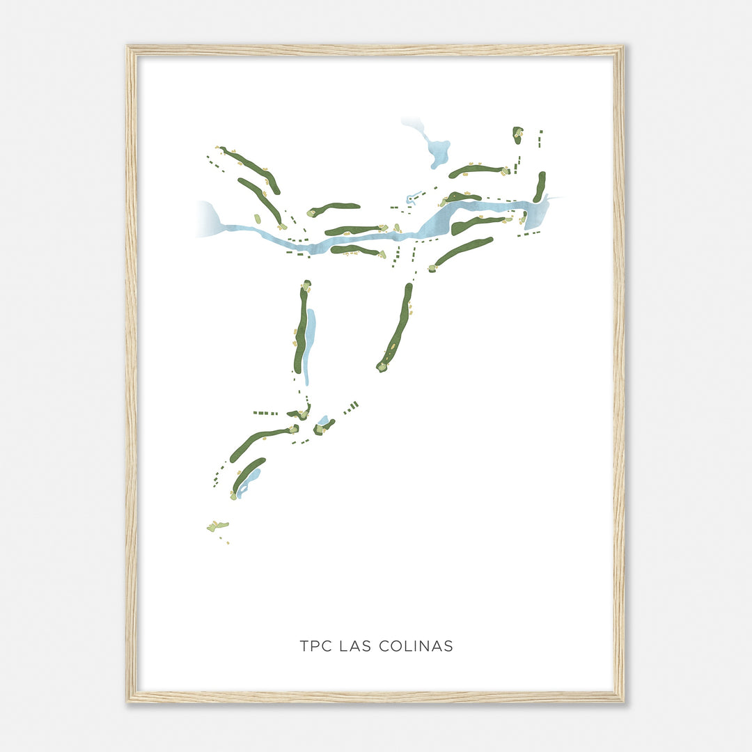 Print of Tpc Las Colinas Modern Map