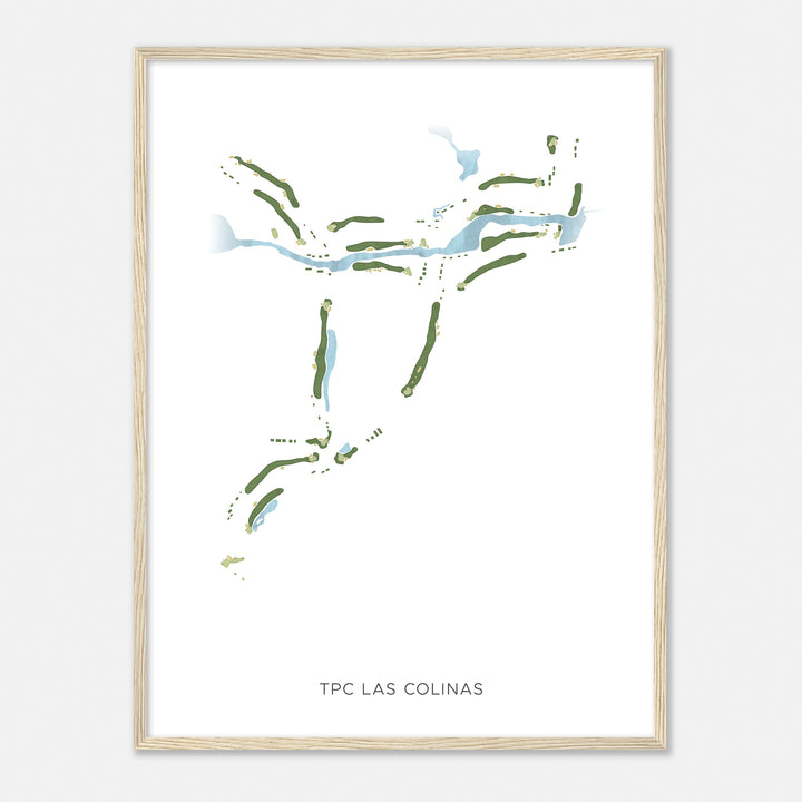 Print of Tpc Las Colinas Modern Map