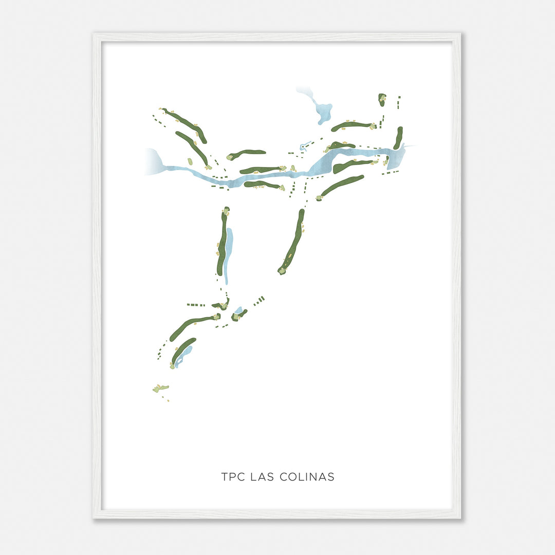 Print of Tpc Las Colinas Modern Map