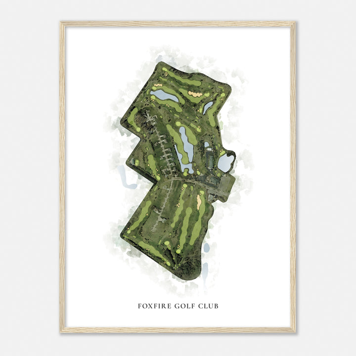 Print of Foxfire Golf Club Classic Map
