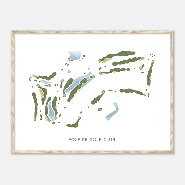 Print of Foxfire Golf Club Modern Map