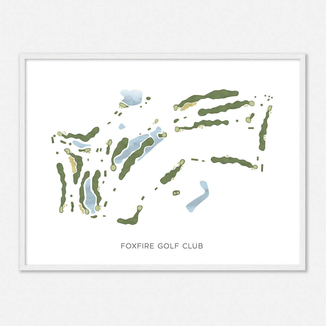 Print of Foxfire Golf Club Modern Map