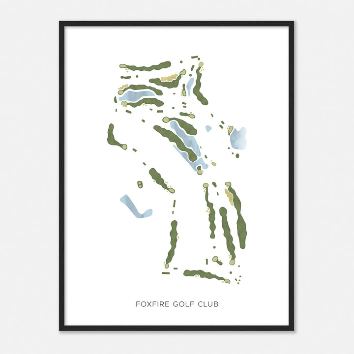 Print of Foxfire Golf Club Modern Map