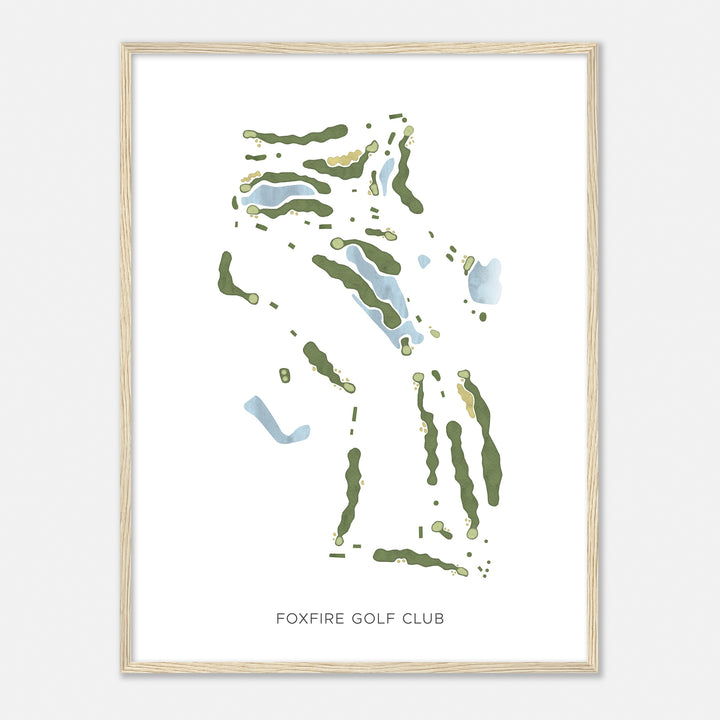 Print of Foxfire Golf Club Modern Map