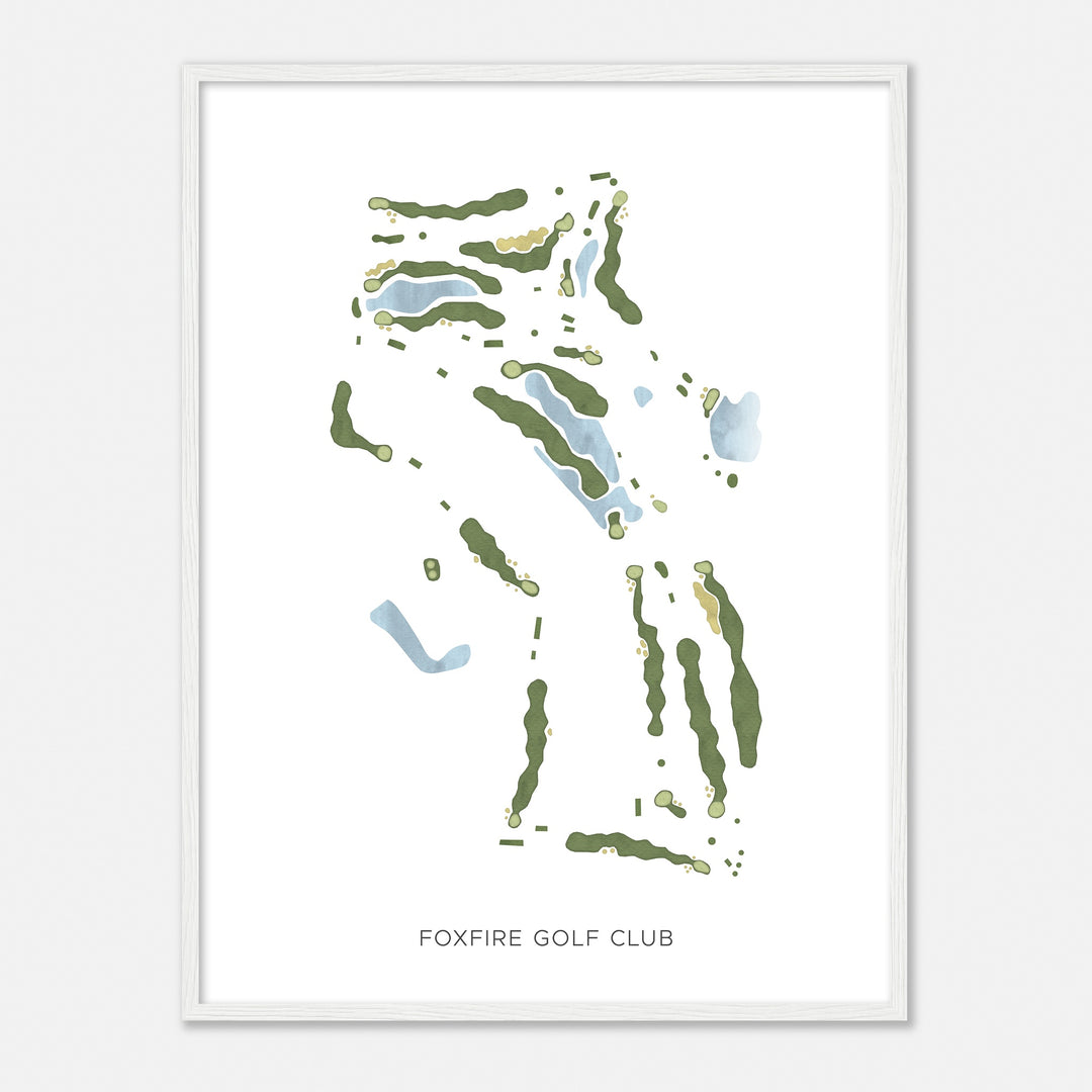 Print of Foxfire Golf Club Modern Map