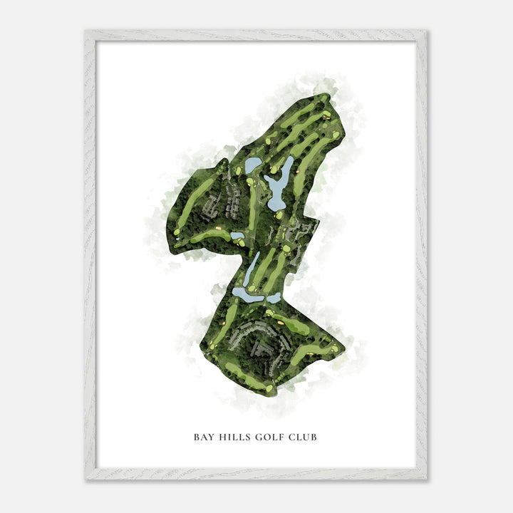 Print of Bay Hills Golf Club Classic Map
