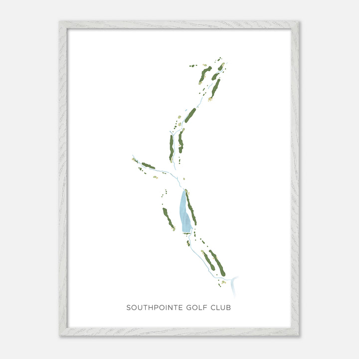 Print of Southpointe Golf Club Modern Map