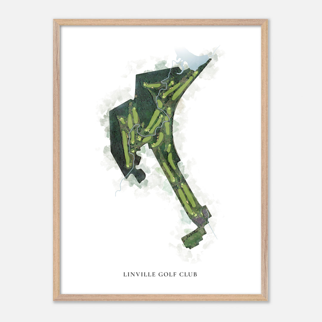 Print of Linville Golf Club Classic Map