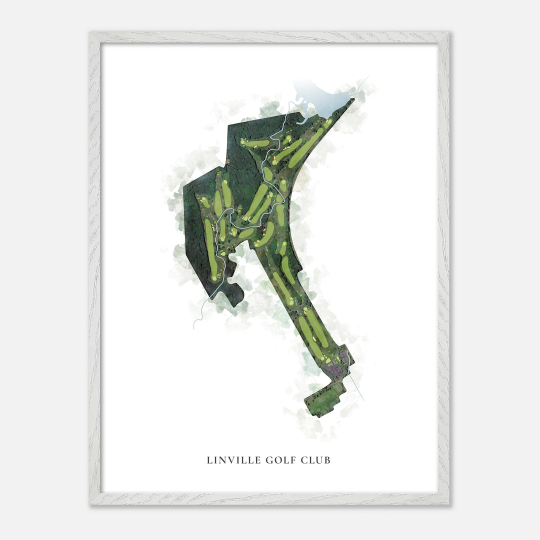Print of Linville Golf Club Classic Map