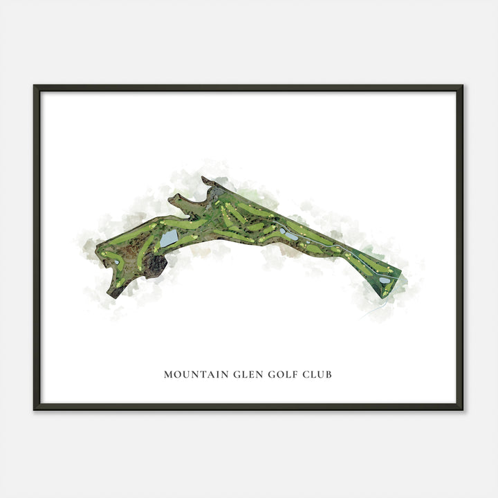 Print of Mountain Glen Golf Club Classic Map