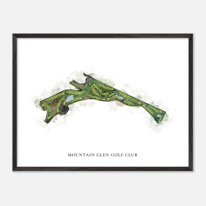 Print of Mountain Glen Golf Club Classic Map