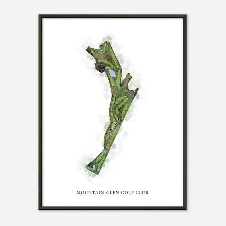 Print of Mountain Glen Golf Club Classic Map