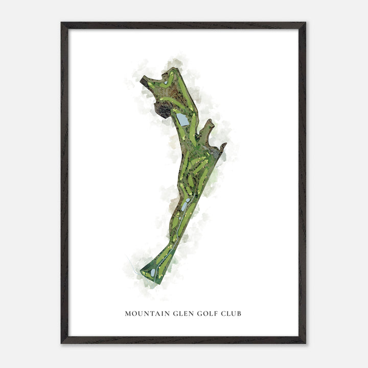 Print of Mountain Glen Golf Club Classic Map