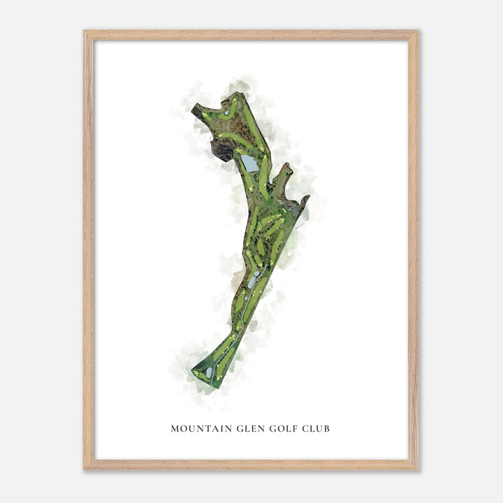Print of Mountain Glen Golf Club Classic Map