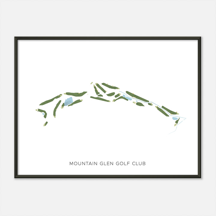 Print of Mountain Glen Golf Club Modern Map