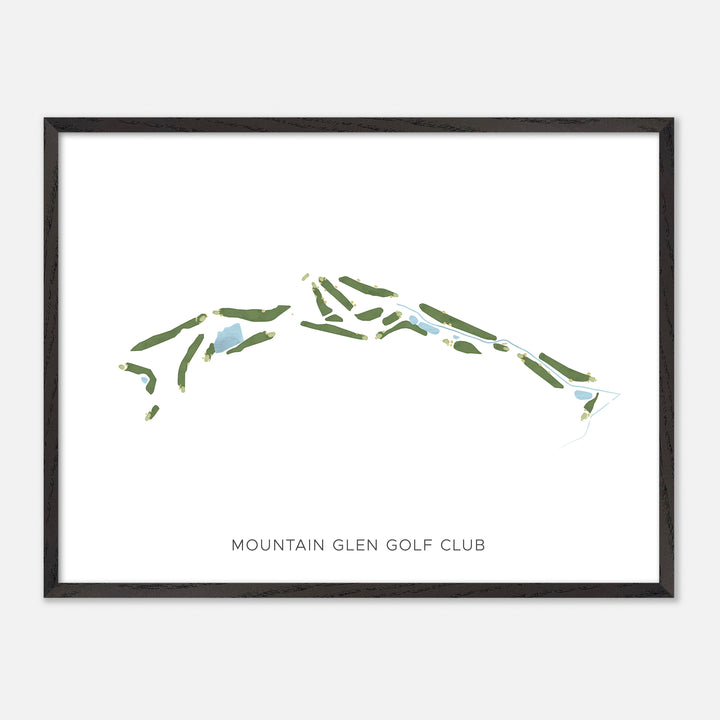 Print of Mountain Glen Golf Club Modern Map