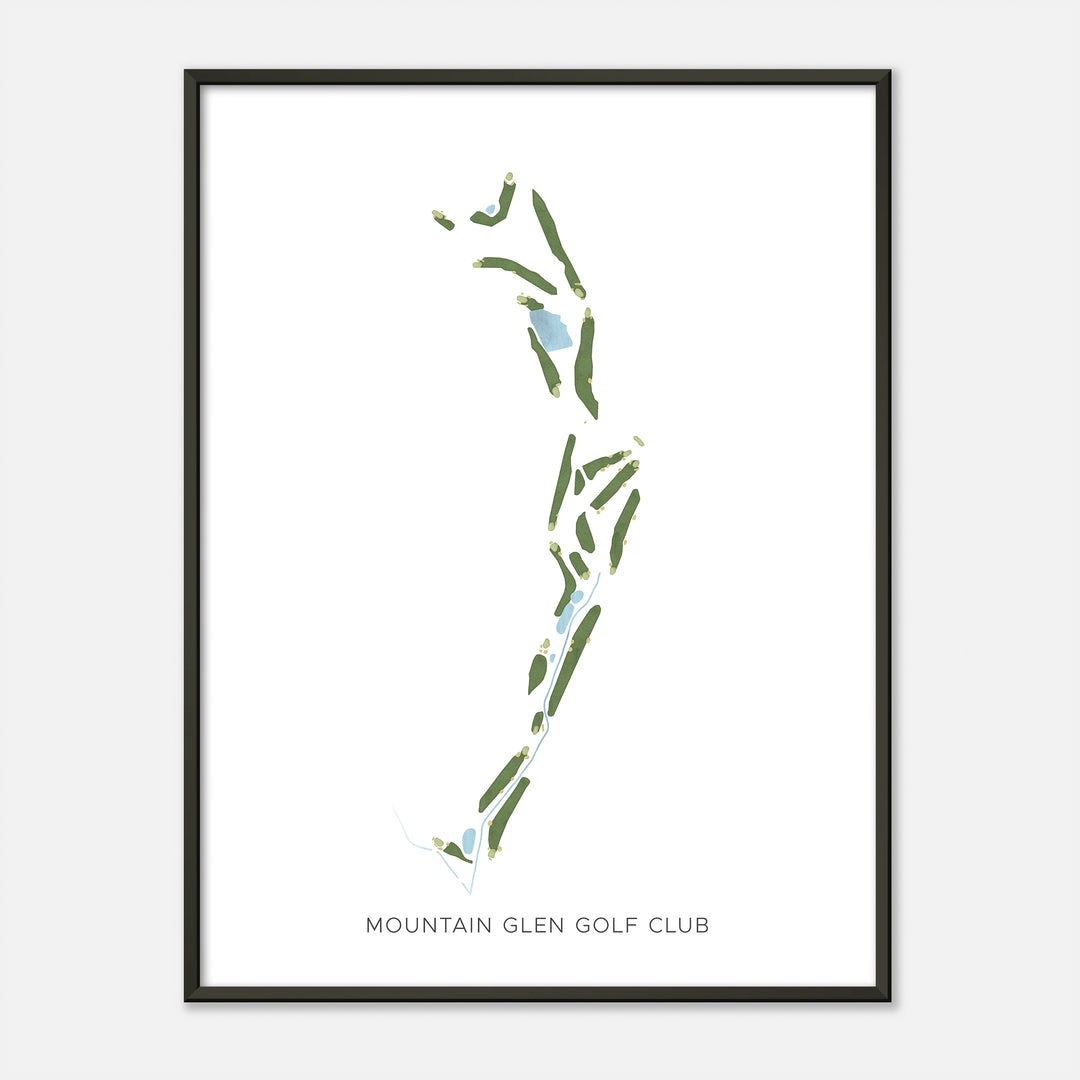 Print of Mountain Glen Golf Club Modern Map