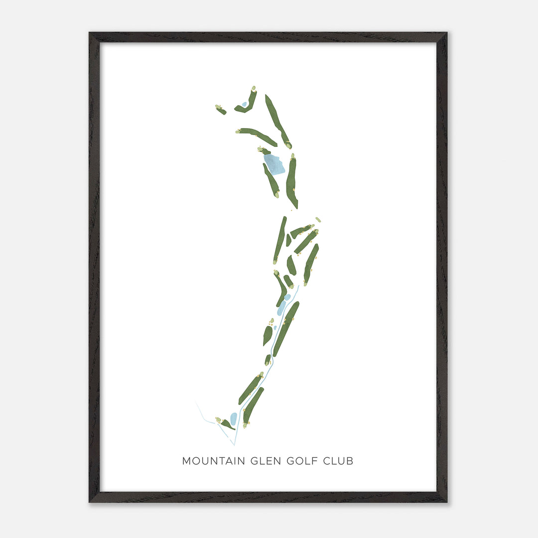 Print of Mountain Glen Golf Club Modern Map