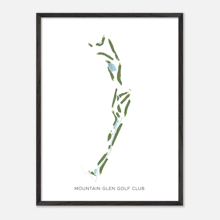 Print of Mountain Glen Golf Club Modern Map