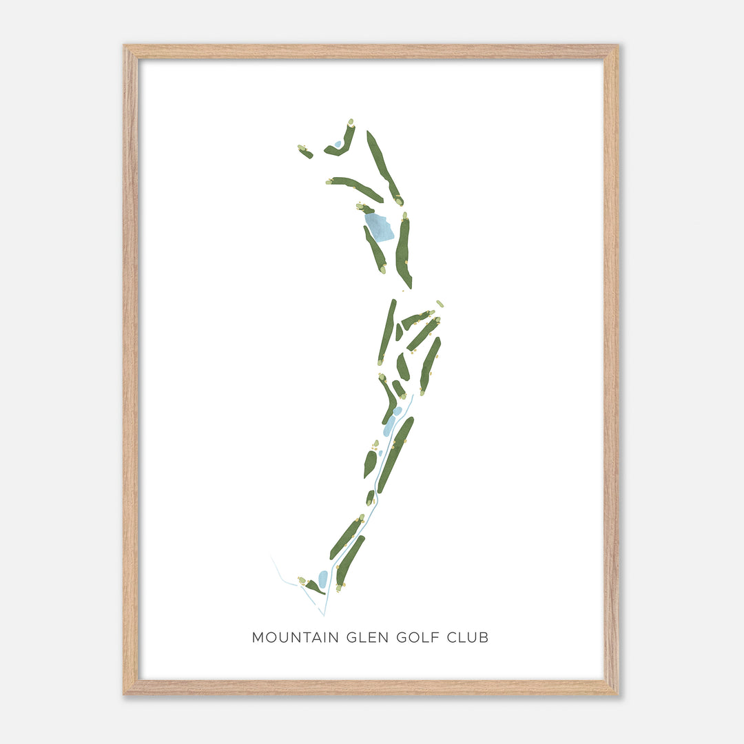 Print of Mountain Glen Golf Club Modern Map