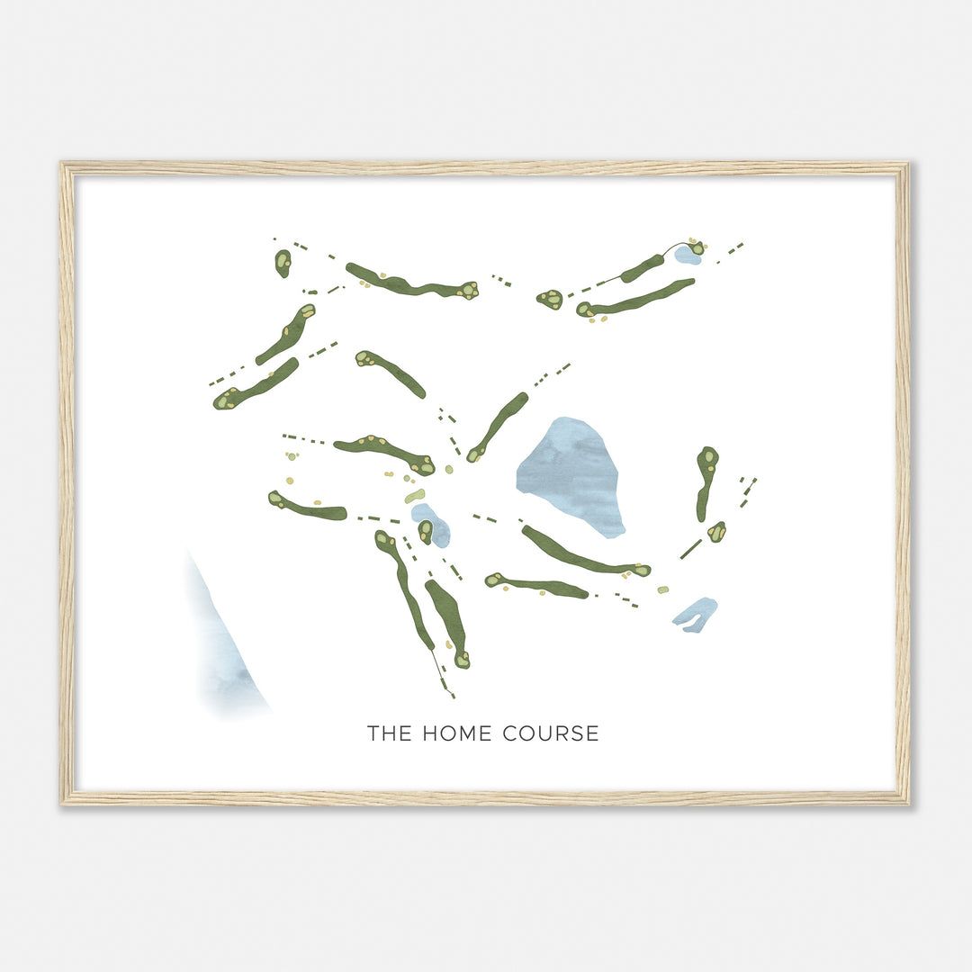 Print of The Home Course Modern Map