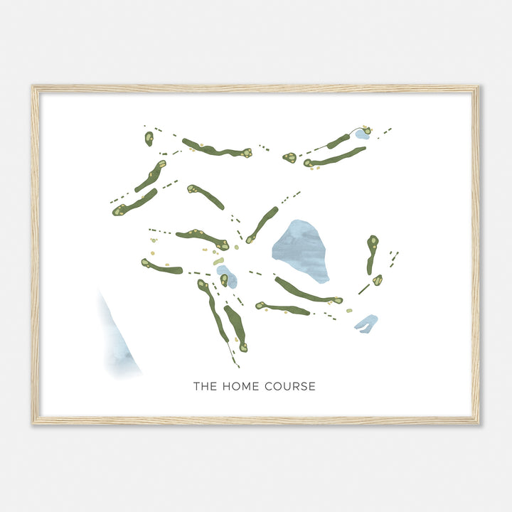 Print of The Home Course Modern Map